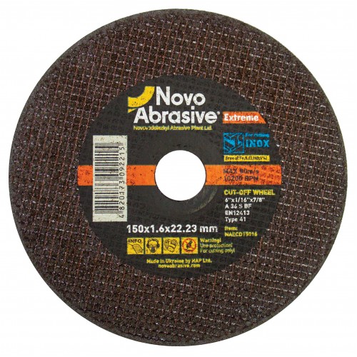 Круг отрезной  NovoAbrasive Extreme 150 х 1,6 41 14А 22,23